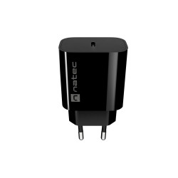Natec Ribera USB Charger 1X USB-C 20W, Black