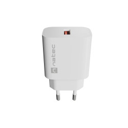 Natec Ribera USB Charger 1X USB-A 18W, White