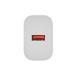 Natec Ribera USB Charger 1X USB-A 18W, White