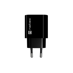 Natec Ribera USB Charger 1X USB-A 18W, Black