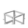 Lanberg Open Rack 19" 9U, adjustable | OR01-6109-S | 65.7 x 60 x 57.7 cm | Gray