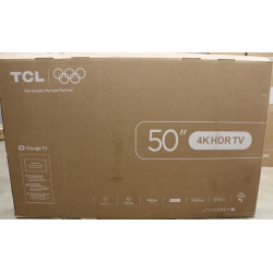 SALE OUT. TCL 50V6C 50" (126 cm) LED 4K TV | TCL LED 4K TV | 50V6C | 50 | Smart TV | Google TV | UHD | Black | DAMAGED PACKAGING
