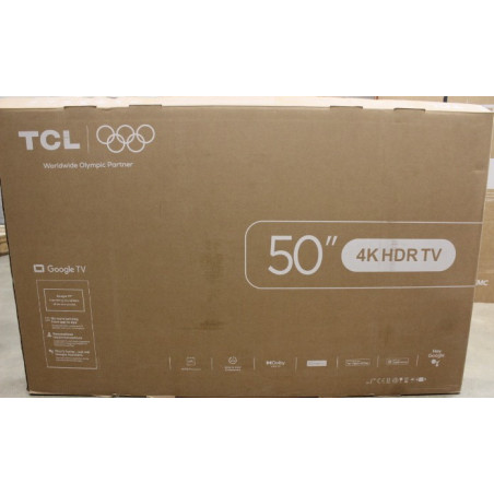 SALE OUT. TCL 50V6C 50" (126 cm) LED 4K TV | TCL LED 4K TV | 50V6C | 50 | Smart TV | Google TV | UHD | Black | DAMAGED PACKAGING