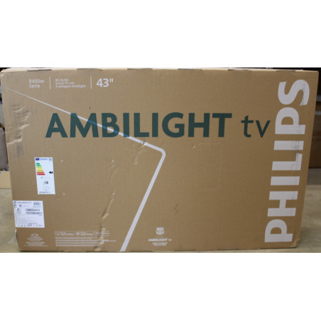 SALE OUT. Philips 43PUS8450/12 43" (108cm) 4K QLED Ambilight TV | Philips 4K QLED Ambilight TV | 43PUS8450/12 | 43 | Smart TV | 