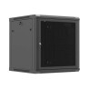 Lanberg Wall mounted installation cabinet 19"12U 600X600, Black perforated door (Flat pack) | Lanberg