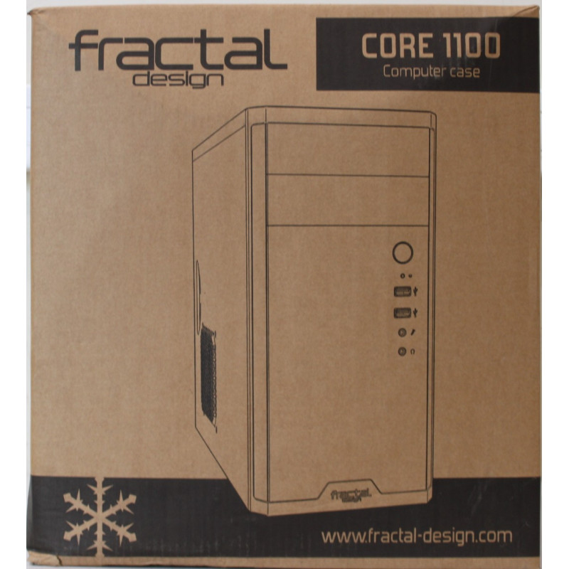 SALE OUT. Fractal Design Core 1100, Black | Fractal Design | CORE 1100 | Black | Micro ATX | DAMAGED PACKAGING, DENTED BODY