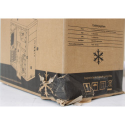 SALE OUT. Fractal Design Core 1100, Black | Fractal Design | CORE 1100 | Black | Micro ATX | DAMAGED PACKAGING, DENTED BODY