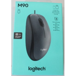 SALE OUT. Logitech M90 optical mouse, USB, Black | Logitech M90 | Wired | Mouse | USB Type-A | Black | DAMAGED PACKAGING