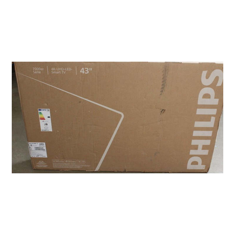 SALE OUT. Philips 43PUS7000/12 43" (108cm) LED 4K TV | Philips LED 4K TV | 43PUS7000/12 | 43 | Smart TV | TITAN OS | DAMAGED PAC