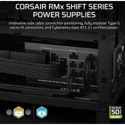 Corsair Fully Modular ATX Power Supply (EU) | RM1000x SHIFT | 1000 W | Black