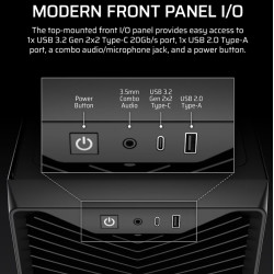 Corsair PC Case | 3200D RS | Black | Mid-Tower