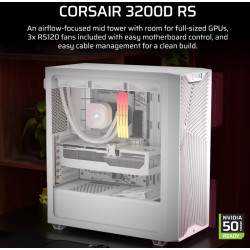 Corsair PC Case | 3200D RS | White | Mid-Tower