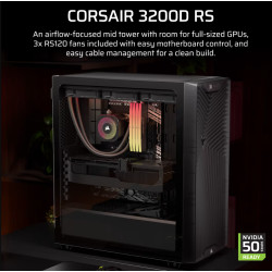 Corsair PC Case | 3200D RS | Smoke | Mid-Tower