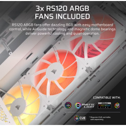 Corsair PC Case | 3200D RS ARGB | White | Mid-Tower