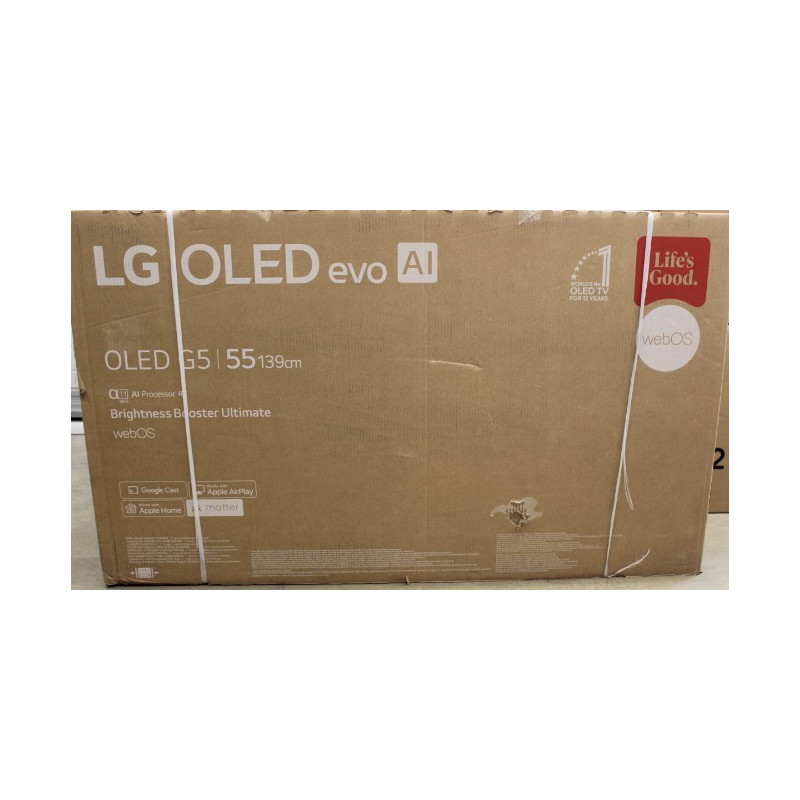 SALE OUT. LG OLED55G51LW 55" (140 cm) Premium OLED TV | LG OLED55G51LW | 55 | Smart TV | webOS 25 | UHD | DAMAGED PACKAGING