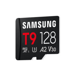 Samsung T9 | MicroSD Card | 128 GB | microSDXC | Flash memory class U3, V30, A2