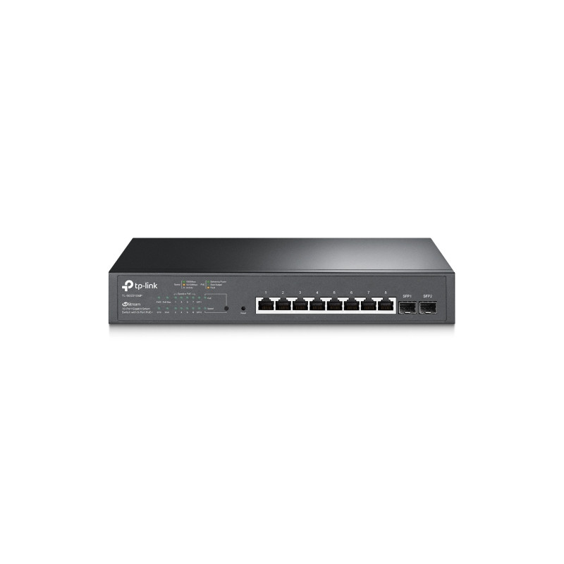 TP-LINK | JetStream 10-Port Gigabit Smart PoE Switch | TL-SG2210MP | Managed L2 | Rackmountable | SFP ports quantity 2 | PoE+ po