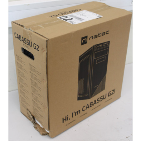 SALE OUT. Natec Cabassu G2 PC case Midi Tower, Black | Natec | PC case | Cabassu G2 | Black | Midi Tower | DAMAGED PACKAGING