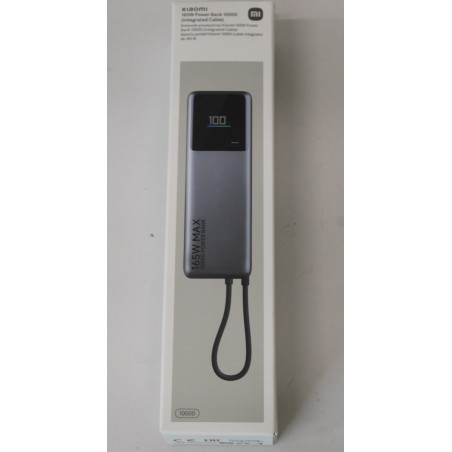 SALE OUT. Xiaomi | 165W Power Bank (Integrated Cable) | 10000 mAh | USB-C | Gray | DEMO