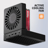AXAGON ADSA-M2C44 USB4 docking station for 4x M.2 NVMe SSDs with disk cloning function without a PC