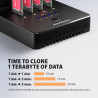AXAGON ADSA-M2C44 USB4 docking station for 4x M.2 NVMe SSDs with disk cloning function without a PC