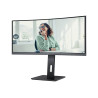 AOC | CU34P3CV | 34 " | VA | 21:9 | 100 Hz | 4 ms | 3440 x 1440 pixels | HDMI ports quantity 1