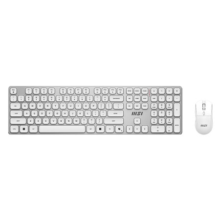 MSI FORGE K210 WIRELESS COMBO WHITE US | Keyboard and Mouse Set | Wireless | Mouse included | US | White