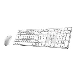 MSI FORGE K210 WIRELESS COMBO WHITE US | Keyboard and Mouse Set | Wireless | Mouse included | US | White