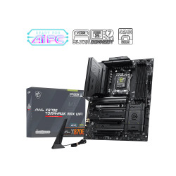 MSI MAG X870E TOMAHAWK MAX WIFI | Processor family AMD | Processor socket AM5 | DDR5 | Supported hard disk drive interfaces SATA