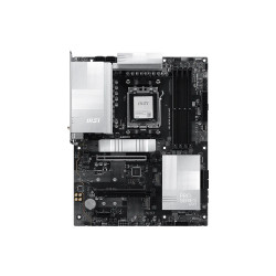 MSI PRO X870E-S EVO WIFI | Processor family AMD | Processor socket AM5 | DDR5 | Supported hard disk drive interfaces SATA, M.2 |