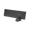 Natec Keyboard and Mouse | Stringray 2 | Keyboard and Mouse Set | Wireless | US | Black