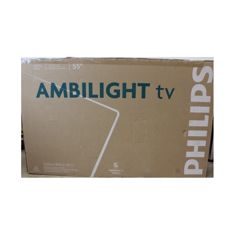SALE OUT. Philips 55PUS8010/12 55" (139cm) LED 4K Ambilight TV | Philips 55PUS8010/12 | 55 | Smart TV | TITAN OS | UHD | Black |