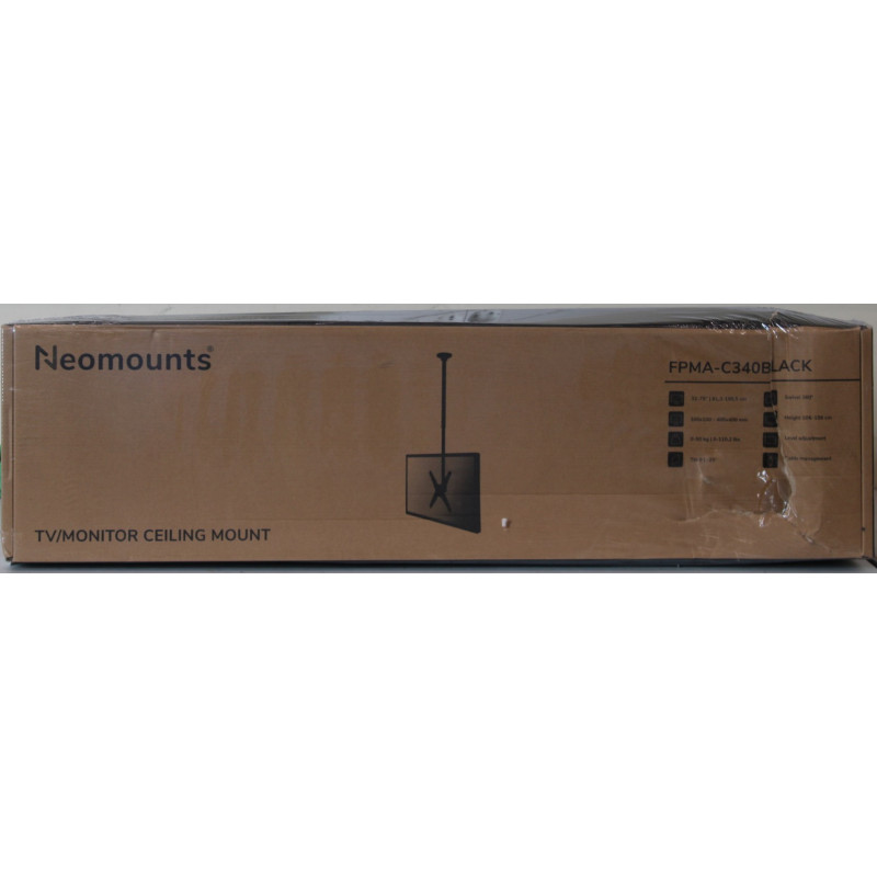 SALE OUT. Neomounts FPMA-C340BLACK Monitor/TV mount ceiling 32-75" - h 106-156 cm | Neomounts Ceiling mount | FPMA-C340BLACK Mon