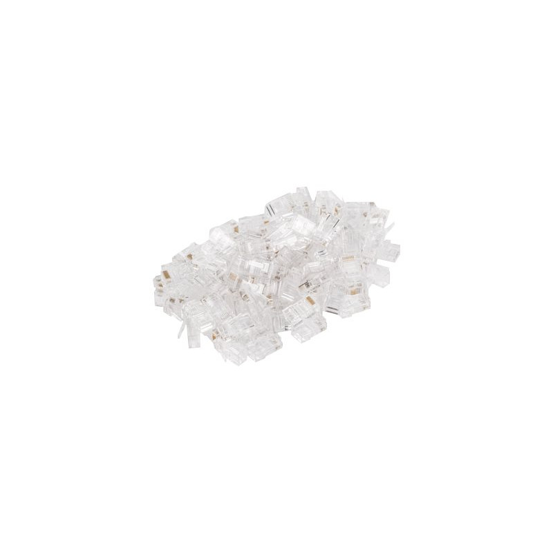 Lanberg Plug RJ45 CAT.5E UTP plug 8P8C, 100 pcs | PLU-5000 | Transparent