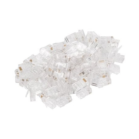 Lanberg Plug RJ45 CAT.5E UTP plug 8P8C, 100 pcs | PLU-5000 | Transparent
