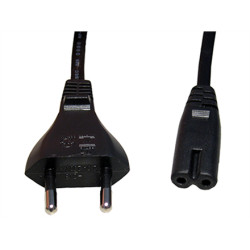 Cablexpert | Power cord (C7), VDE approved | Black | CEE 7/16 to C7