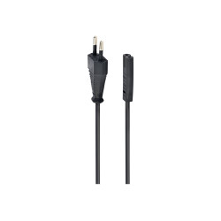 Cablexpert | Power cord (C7), VDE approved | Black | CEE 7/16 to C7