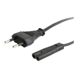 Cablexpert | Power cord (C7), VDE approved | Black | CEE 7/16 to C7