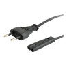 Cablexpert | Power cord (C7), VDE approved | Black | CEE 7/16 to C7