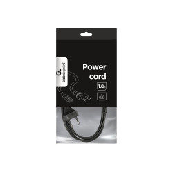 Cablexpert | Power cord (C7), VDE approved | Black | CEE 7/16 to C7