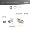 Digitus | Keystone Module | CAT 6A | 14.5 x 34.5 x 21.0 mm