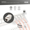Digitus | Keystone Module | CAT 6A | 14.5 x 34.5 x 21.0 mm