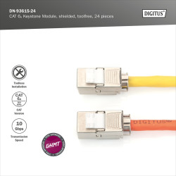 Digitus | Keystone Module | CAT 6A | 14.5 x 34.5 x 21.0 mm