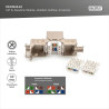 Digitus | Keystone Module | CAT 6A | 14.5 x 34.5 x 21.0 mm
