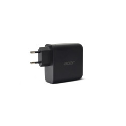 Acer 100W PD GaN Charger, 3 x USB C and 1 x USB A, EU Plug, 100W USB-C cable, Black, Retail Pack
