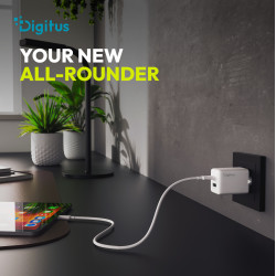 Digitus | USB GaN Charger 45W, 1x USB-C, 1x USB-A | DA-10302
