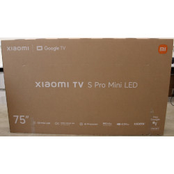 SALE OUT. Xiaomi TV S Pro Mini LED 75 2026 4K UHD (3840 x 2160) | Xiaomi TV S Pro Mini LED 75 2026 | 75" | Smart TV | Google TV 