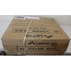 SALE OUT. Lanberg Rack cabinet 19" wall-mounted 4U 600 fast assembly (flat pack), black | SALE OUT. Lanberg Rack cabinet 19" wal