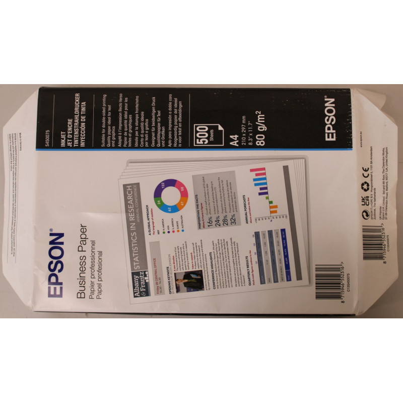SALE OUT. | Business Paper 500 sheets | Printer | White | 80 g/m | A4 | DAMAGED PACKAGING, UNPACKED
