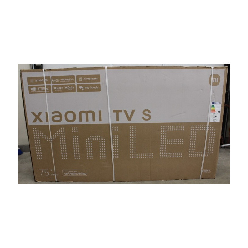 SALE OUT. Xiaomi TV S Mini 2025 75" (3840 x 2160) | Xiaomi TV | S Mini LED 2025 | 75 | Smart TV | Google TV | UHD | Black | DAMA